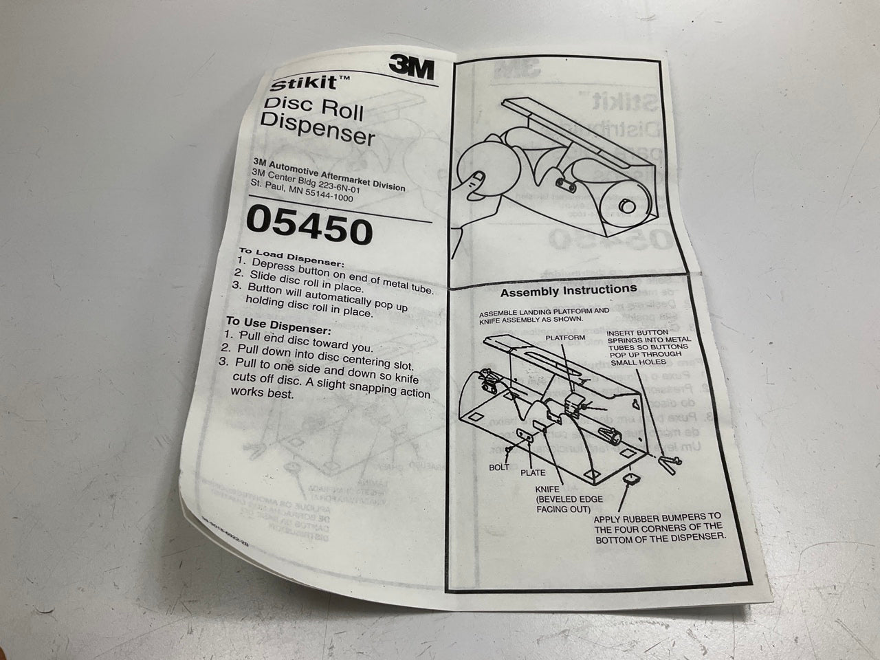3M 05450 Stikit Disc Roll Dispenser