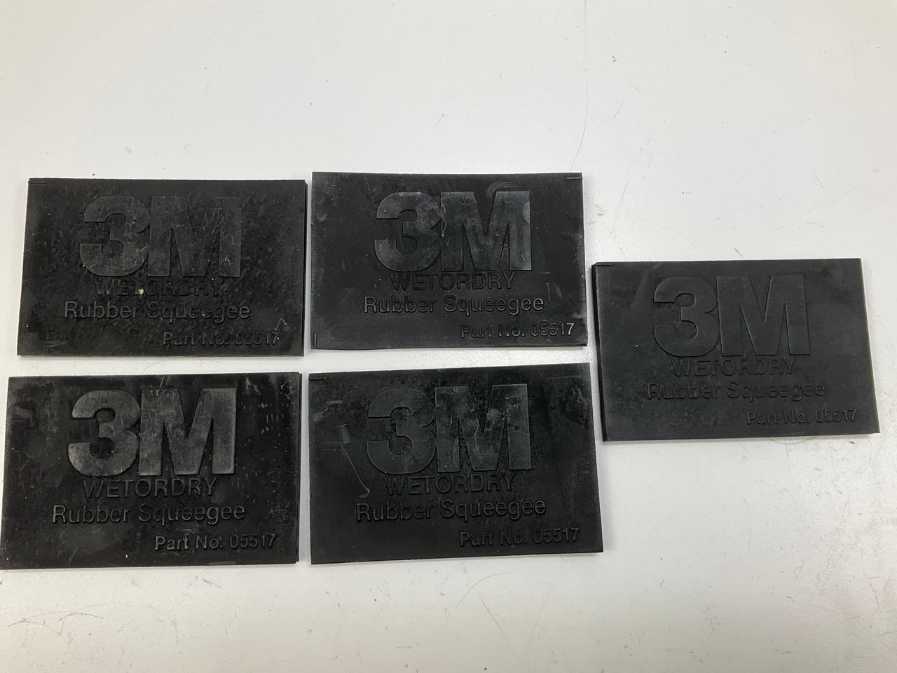 (5) 3M 05517 Wetordry Rubber Squeegee Tool 2-3/4 Inches X 4-1/4 Inches