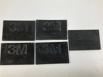 (5) 3M 05517 Wetordry Rubber Squeegee Tool 2-3/4 Inches X 4-1/4 Inches
