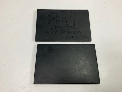 (6) 3M 05517 Wetordry Rubber Squeegee Tool 2-3/4 Inches X 4-1/4 Inches