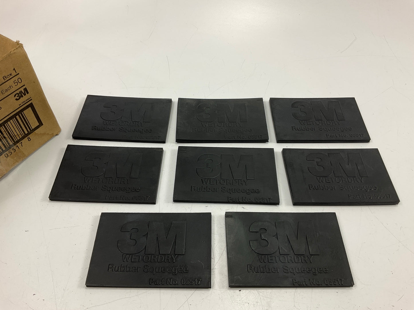 (8) 3M 05517 Wetordry Rubber Squeegee Tool 2-3/4 Inches X 4-1/4 Inches