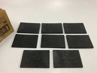 (8) 3M 05517 Wetordry Rubber Squeegee Tool 2-3/4 Inches X 4-1/4 Inches