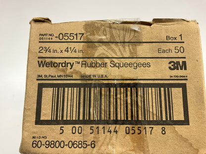 (8) 3M 05517 Wetordry Rubber Squeegee Tool 2-3/4 Inches X 4-1/4 Inches