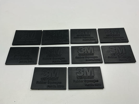 (10) 3M 5518 Wetordry Rubber Squeegee 2'' X 3''