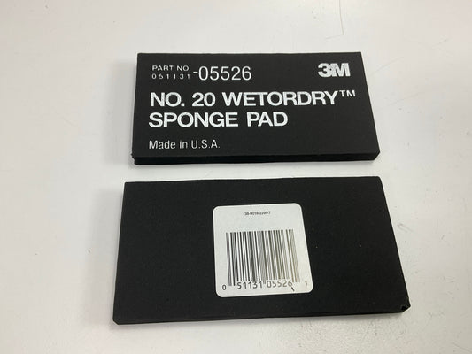 3M 05526 Wetordry Sponge Auto Body Hand Sanding Pad  5-1/2'' X 2-3/4'' (5/Pack)