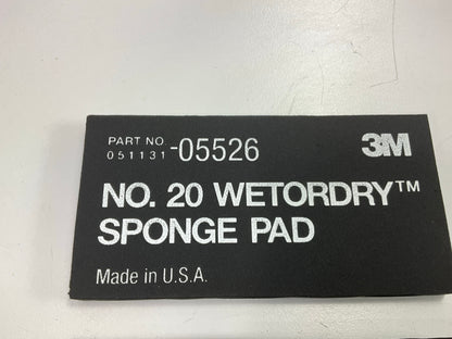 3M 05526 Wetordry Sponge Auto Body Hand Sanding Pad  5-1/2'' X 2-3/4'' (5/Pack)