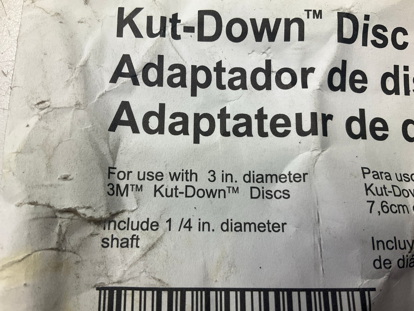 3M 05533 Kut-Down Disc Adaptor, 3 Inch, Adapter