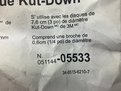 3M 05533 Kut-Down Disc Adaptor, 3 Inch, Adapter