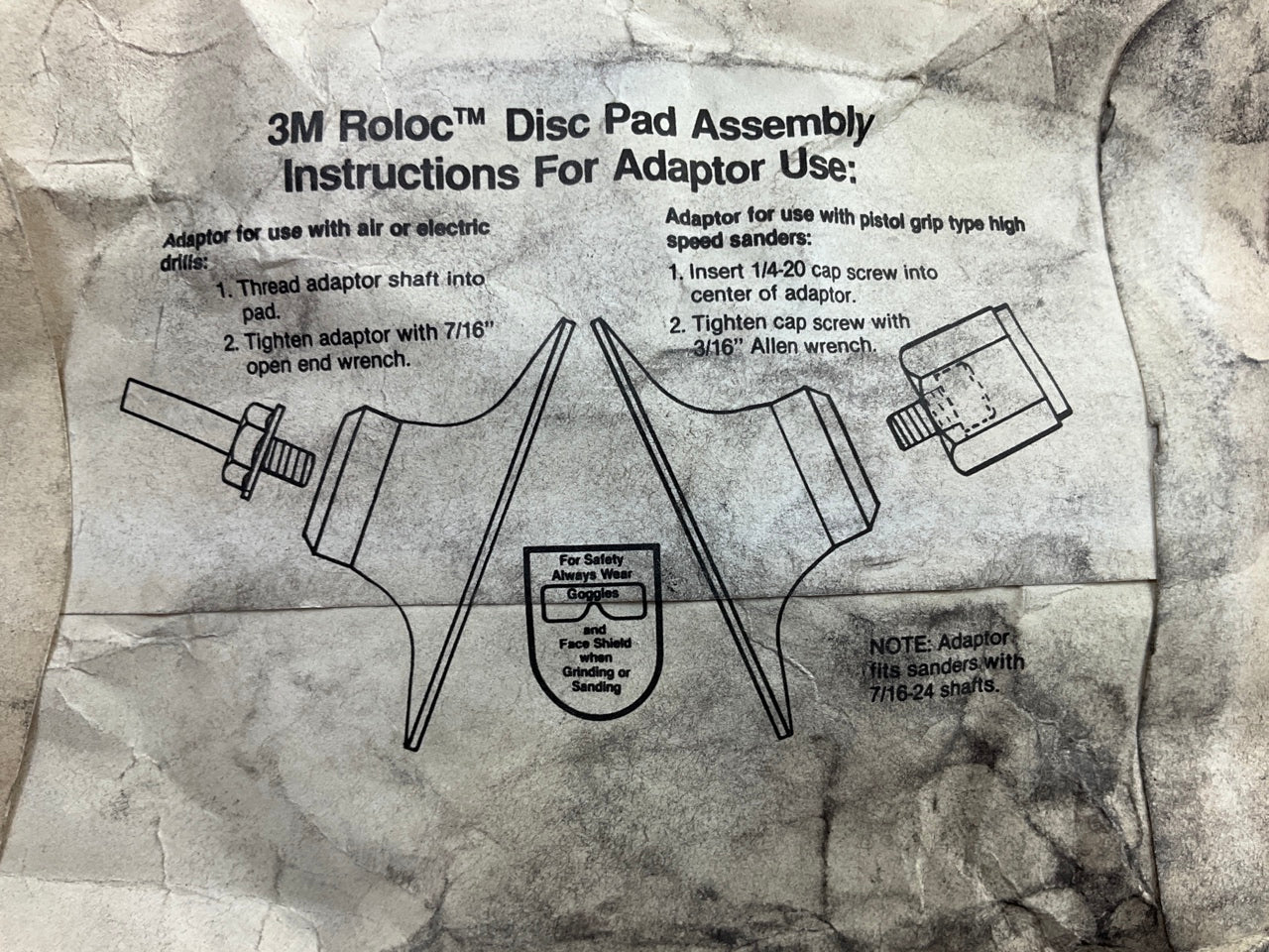 3M 05541 Roloc Disc Pad 4'' Assembly