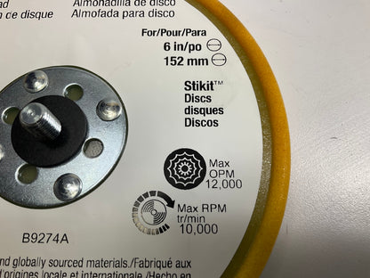 3M 05546 Stikit Low Profile 6'' Finishing Sanding PSA Disc Pad