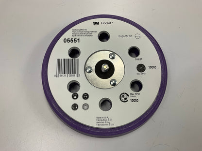 3M 05551 Hookit Clean Sanding 6'' Soft Disc Backup Pad Paint Refinish Sander