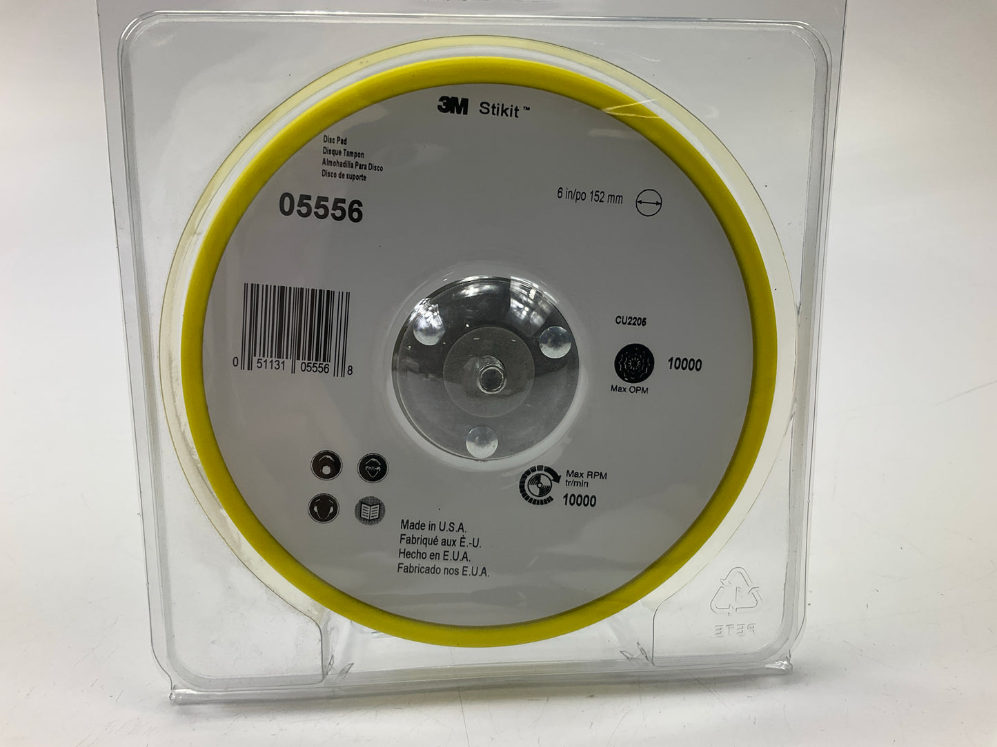 3M 05556 External Stikit Low Profile Backup Disc Pad (6 In.)