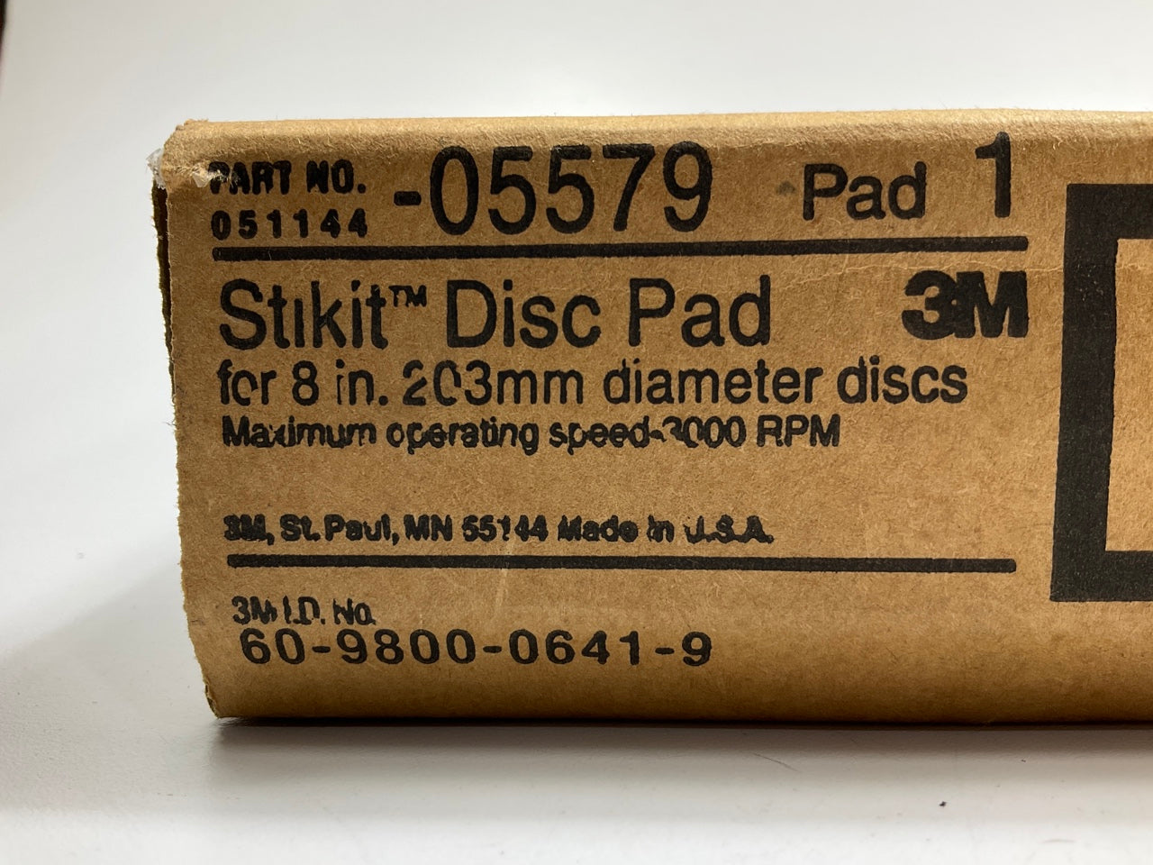 3M 05579, 8 Inch Stickit Backing Pad
