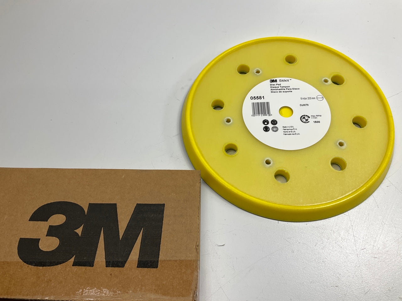 3M 05581 Stikit 8'' Disc Pad  PSA Sanding Disc Backing Pad