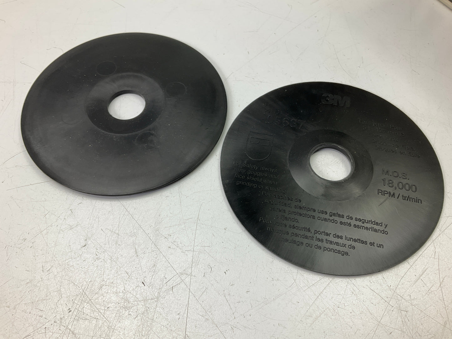 (8) Pcs Total - 3M 05637 Fibre Disc Backup Pad, 5 In X 7/8 In,