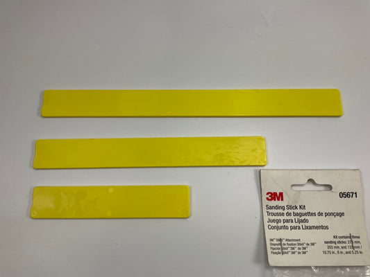 3M 05671 Sanding Stick Kit, Stikit (PSA Adhesive)  3 Pack