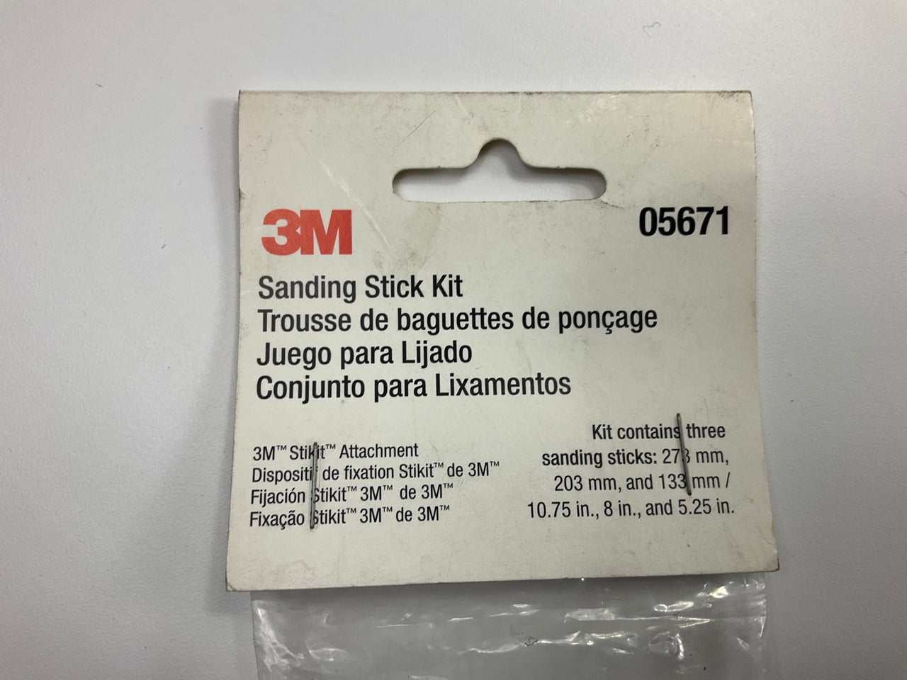 3M 05671 Sanding Stick Kit, Stikit (PSA Adhesive)  3 Pack