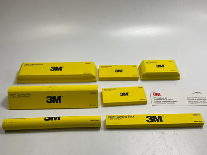 3M 05692 Stikit Sanding Block Kit, PSA Attachment, 7 Blocks Total