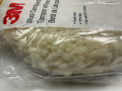 3M 05703 9'' Wool Compounding Buffing Pad Double Sided - Car Auto Detail Buff Pad