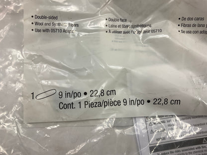 3M 05705 Wool Polishing Pad, 9 In, Double Sided