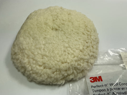 3M 05719 Perfect-It III Single-Side Wool Compounding Pad Detail Car Waxing 5719