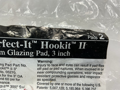 3M 05722 Perfect-It Hookit II Polishing Pad, 3 Inch, Pack Of 2 Pads