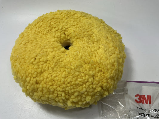 3M 05754 Perfect-It Yellow 9'' Wool Blend Polishing Buffing Pad