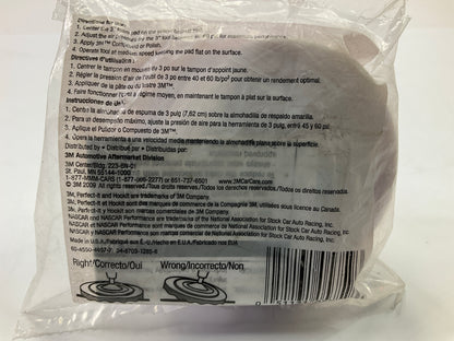 3M 05759 Perfect-It Foam Buffing Pad, Single Sided, 3 Inch, Pack Of 2 Pads 5759