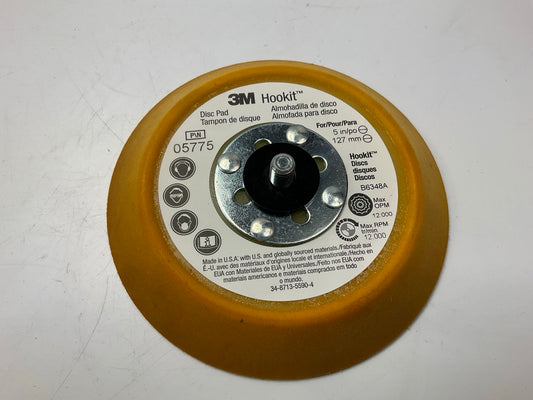 3M 05775 5'' Hookit Disc Pad, 5'' X 3/4'' X 5/16-24 Medium
