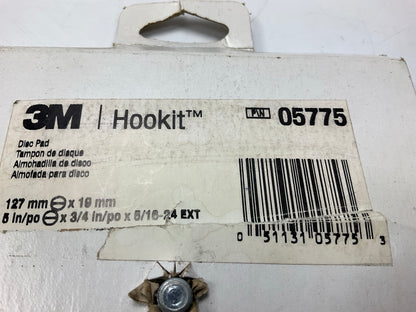3M 05775 5'' Hookit Disc Pad, 5'' X 3/4'' X 5/16-24 Medium