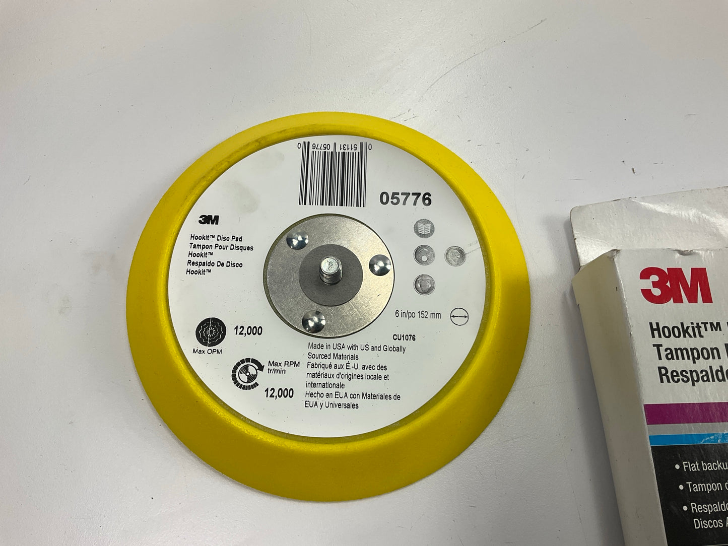 3M 05776 Hookit 6'' Backing Disc Pad Round Back Up Pad For Sander