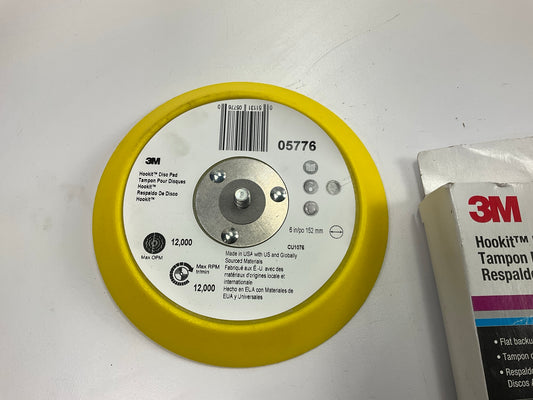 3M 05776 Hookit 6'' Backing Disc Pad Round Back Up Pad For Sander