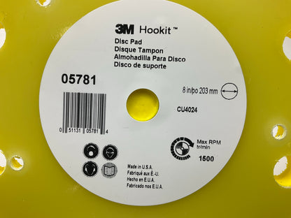 3M 05781 Hookit Sanding Disc Pad, 8 Inch