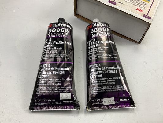 3M 05896 EZ Sand Flexible Parts Repair Kit (13 Oz) - 2 Component Flexible Epoxy