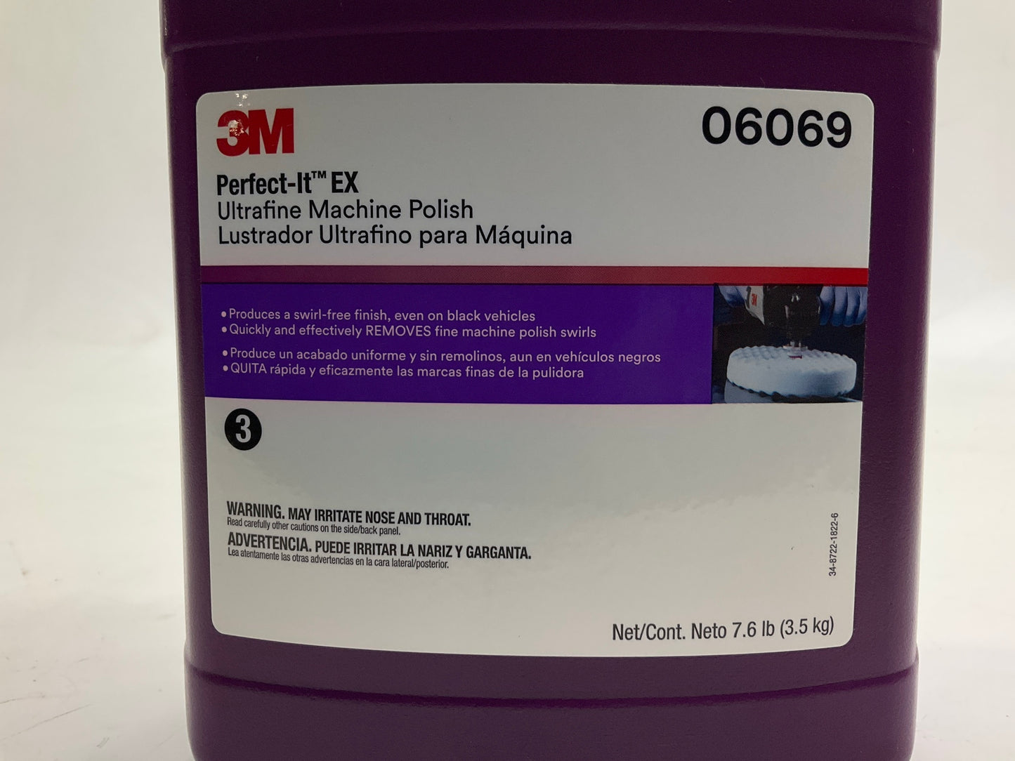 3M 06069 Perfect It EX Ultrafine Machine Polish 06069 Detailing Swirl Remover