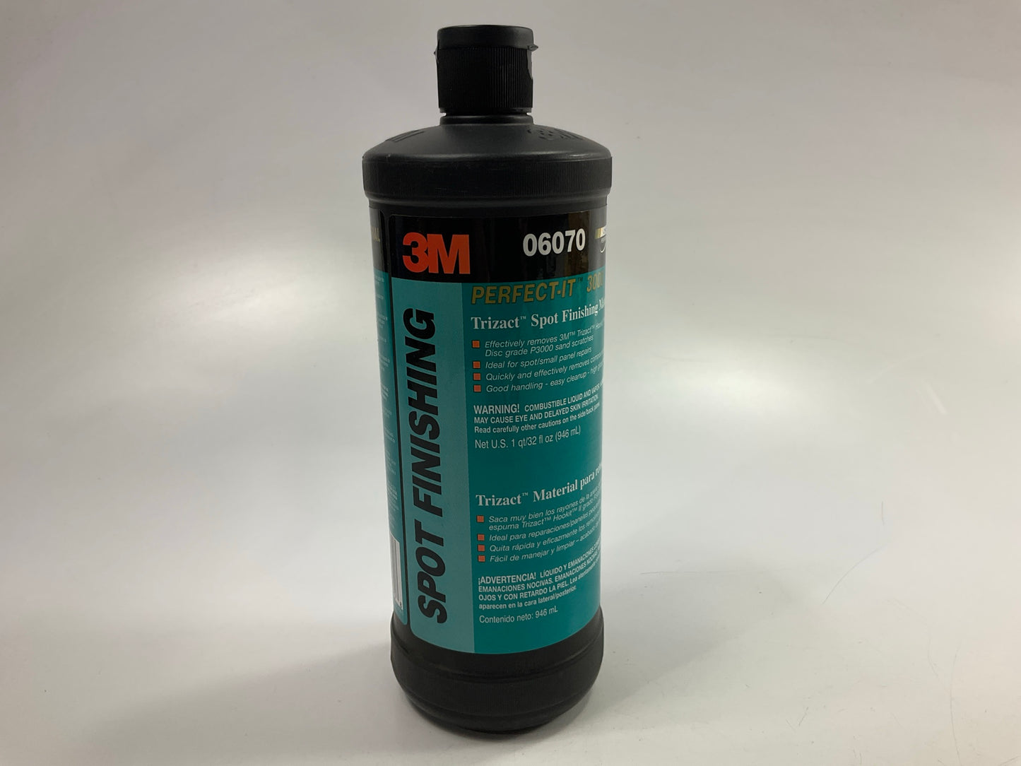 3M 06070 Perfect-It 3000 Trizact Spot Finishing Material - 1 U.S. Quart