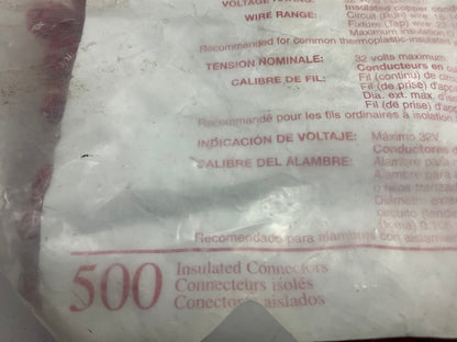 3M 06129 Scotchlok 905 IDC Tap Connector, 22-18 To 18-14 Ga., Red, 500 Pcs