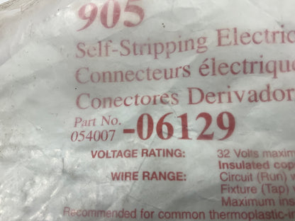 3M 06129 Scotchlok 905 IDC Tap Connector, 22-18 To 18-14 Ga., Red, 500 Pcs