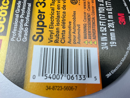 1 Roll - 3M 06133 3/4''x52' Scotch Vinyl Plastic Electrical Tape