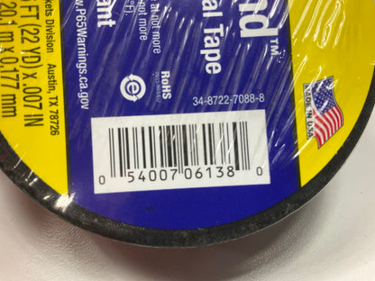3M 06138 Highland Tape Vinyl Electrical Tape, 3/4 In X 66 Ft, Black