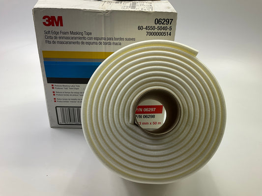 3M 06297 Soft Edge Foam Masking Tape 6297 12mm X 50 M (1/2 In. X 54.6 Yd)