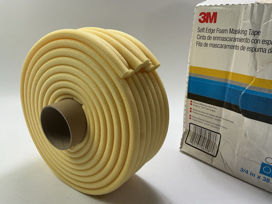Damaged 3M 06298 Soft Edge Foam Masking Tape, 19mm Width (.75 Inches) X 35m