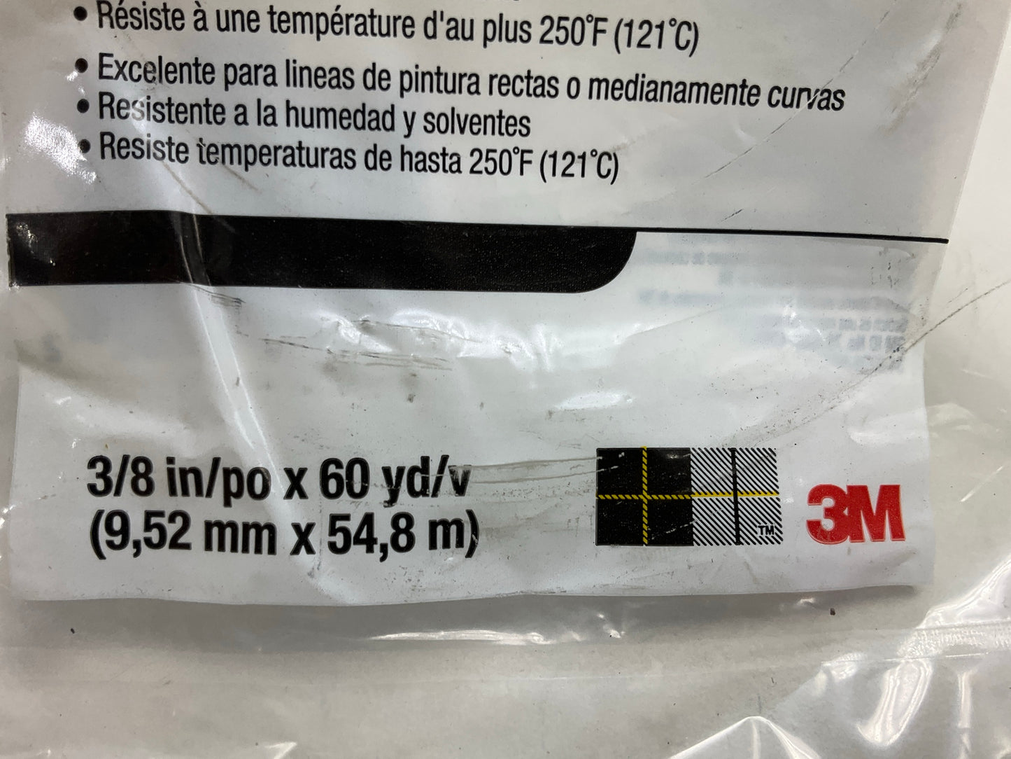 3M 06302 Scotch 218 Fine Line Tape 3/8 In X 60 Yd - 2 Rolls