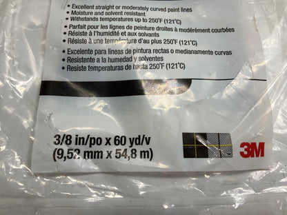 3M 06302 Fine Line Masking Tape - 3/8'' X 60 Yards