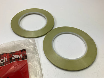 (2) 3M 06307 Scotch 218 Green Fine Line Masking Tape, 3/16'' X 60 Yard