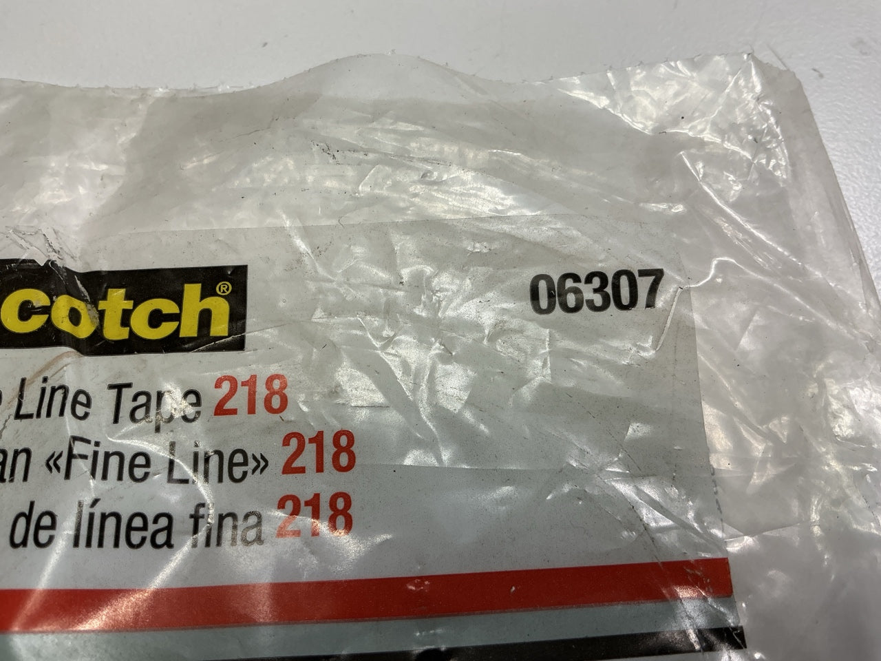(4) Rolls - 3M 06307 Scotch 218 Fine Line Premium Masking Tape - 3/16'' X 60 Yds