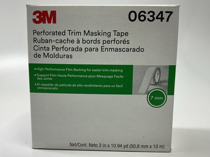 (6) Rolls - 3M 06347 50.8mm X 10m Perforated Trim Masking Tape (Windshield)
