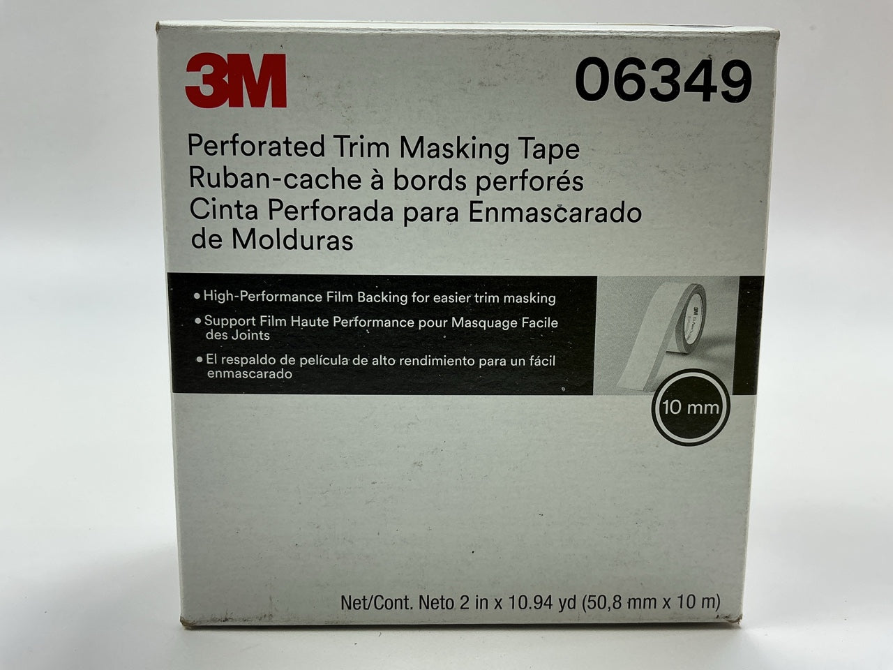3M 06349 Perforated Trim Masking Tape Molding Paint Protection, Trim Lifting