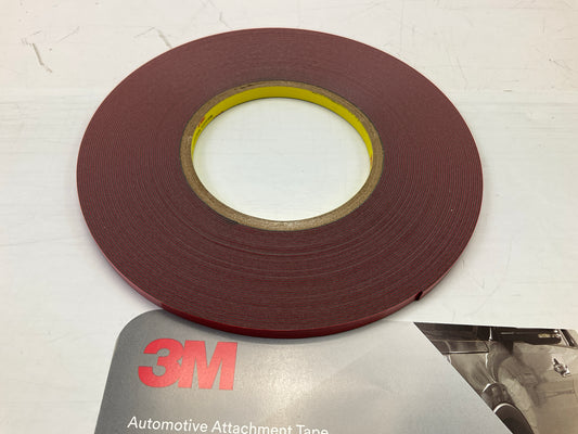 3M 06376 Automotive Attachment Tape, Gray, 1/4 In X 20 Yard