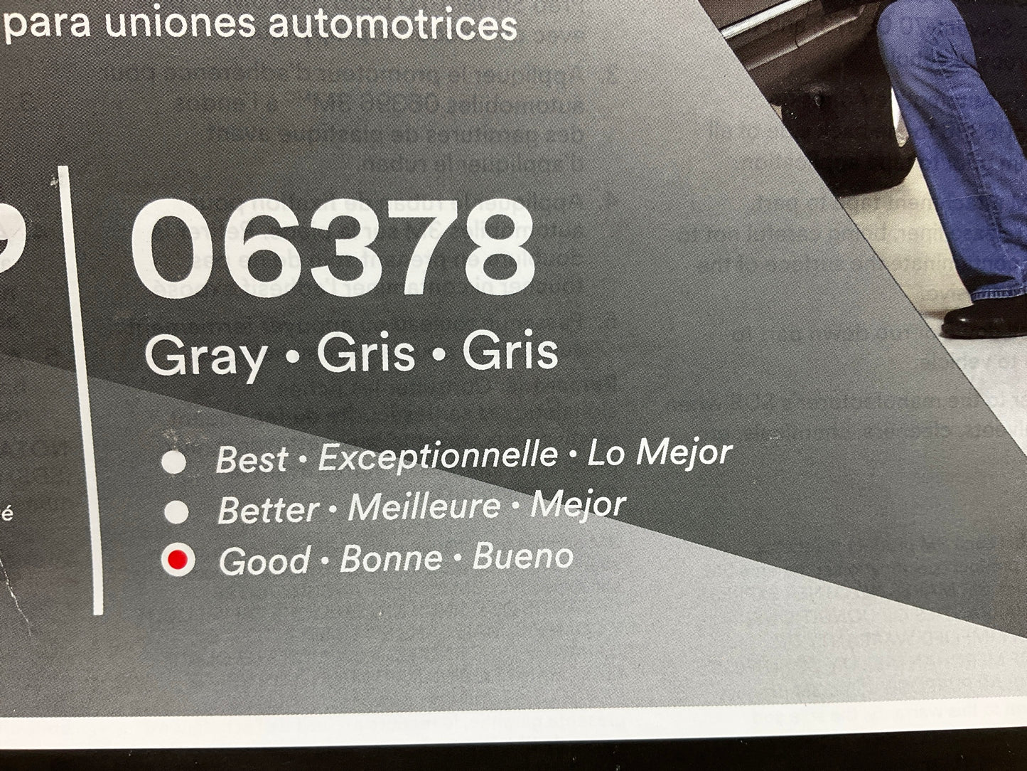 3M 6378 Automotive Double Sided Attachment Tape, Gray, 7/8'' X 20 Yds